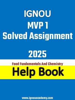IGNOU MVP 1 Solved Assignment 2025